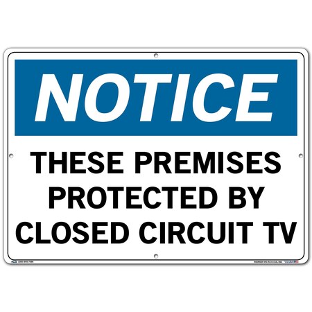 Vestil Aluminum Sign, 14-1/2" Height, 20-1/2" Width, Aluminum, Rectangle, English SI-N-34-E-AL-063